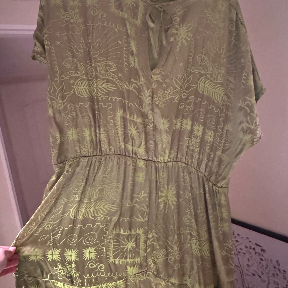 Never Fully Dressed Lime Green Satin Midi Dress - Picture 8 of 10